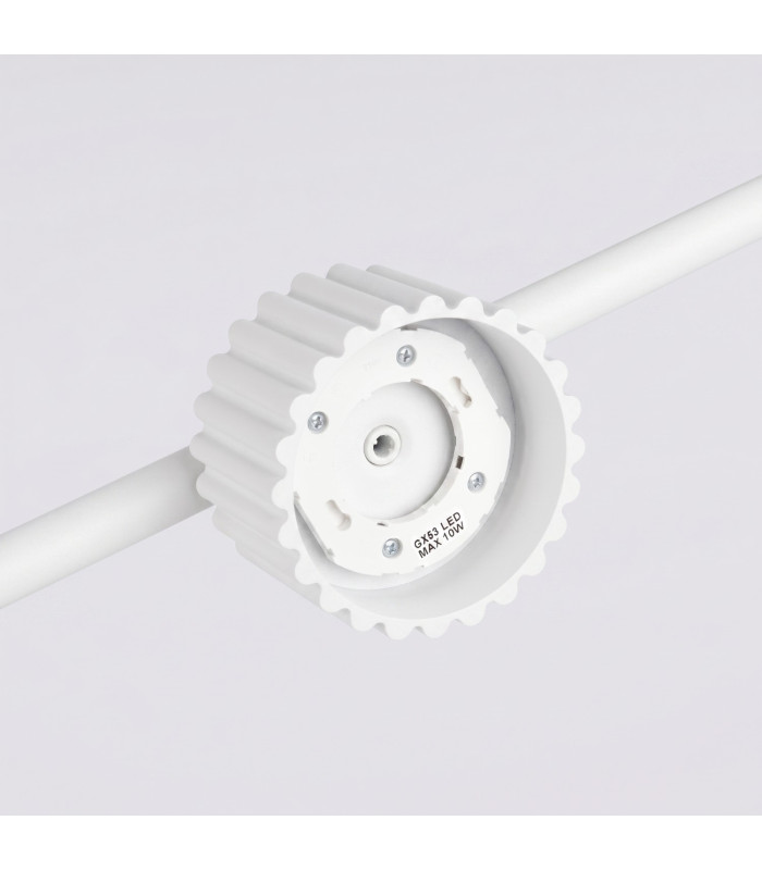 Aura Bar Pendant Ceiling Light White 4x GX53-7