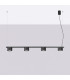 Aura Bar Pendant Ceiling Light Black 4x GX53-2