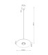 Ovo Integrated LED Pendant Ceiling Light Ultramarine Beige 1x GX53-10