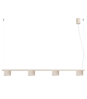 Aura Bar Pendant Ceiling Light Beige 4x GX53-1