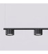 Aura Bar Pendant Ceiling Light Black 4x GX53-4