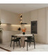 Ovo Integrated LED Pendant Ceiling Light Beige Black 1x GX53-13
