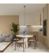 Ovo Integrated LED Pendant Ceiling Light Ultramarine Beige 1x GX53-12