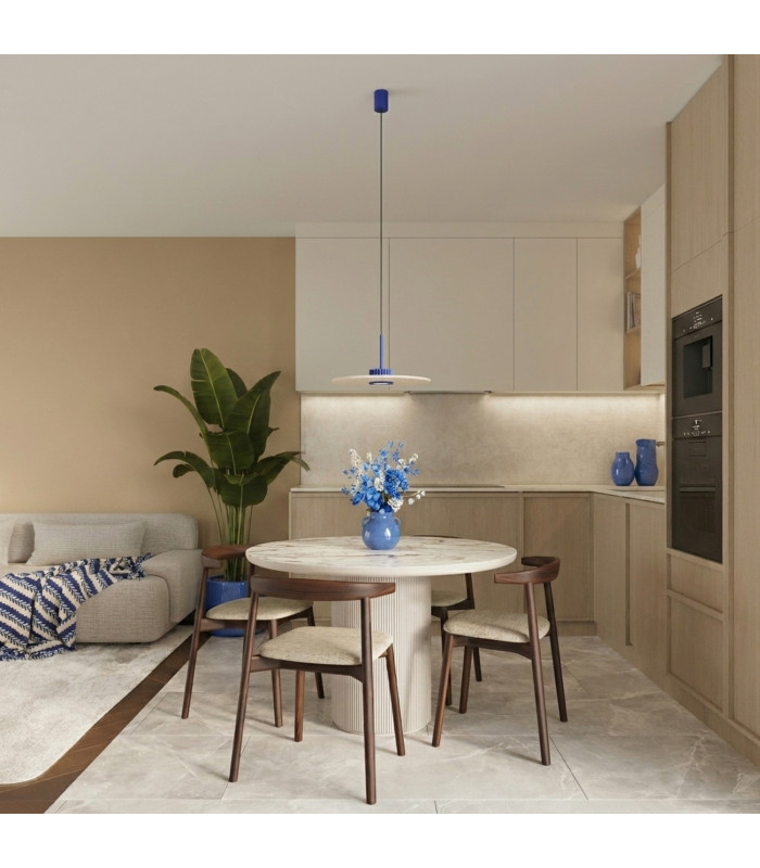 Ovo Integrated LED Pendant Ceiling Light Ultramarine Beige 1x GX53-12