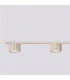 Aura Bar Pendant Ceiling Light Beige 4x GX53-4