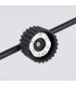 Aura Bar Pendant Ceiling Light Black 4x GX53-7