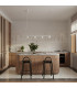 Aura Bar Pendant Ceiling Light White 4x GX53-12