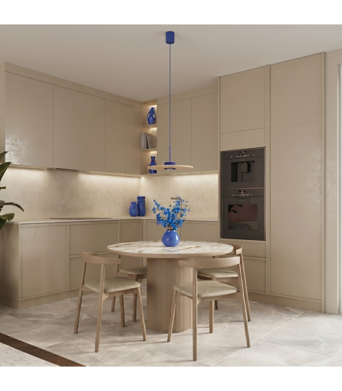 Ovo Integrated LED Pendant Ceiling Light Ultramarine Beige 1x GX53-13