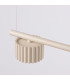 Aura Bar Pendant Ceiling Light Beige 4x GX53-6