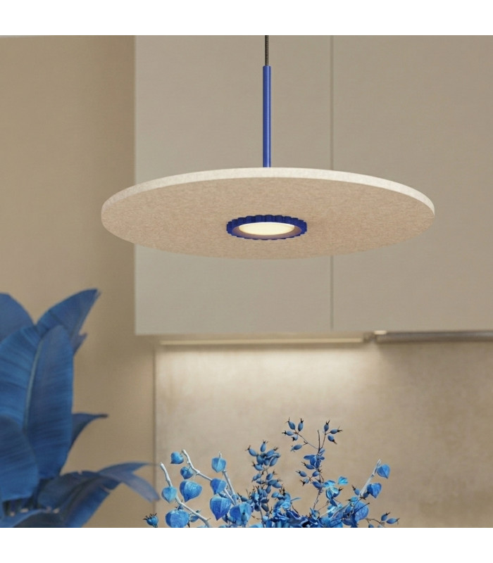 Ovo Integrated LED Pendant Ceiling Light Ultramarine Beige 1x GX53-14