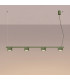 Aura Bar Pendant Ceiling Light Olive Green 4x GX53-3