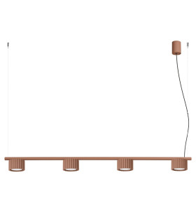 Aura Bar Pendant Ceiling Light Mocca 4x GX53-1