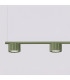 Aura Bar Pendant Ceiling Light Olive Green 4x GX53-4