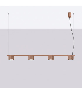 Aura Bar Pendant Ceiling Light Mocca 4x GX53-2