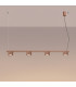 Aura Bar Pendant Ceiling Light Mocca 4x GX53-3