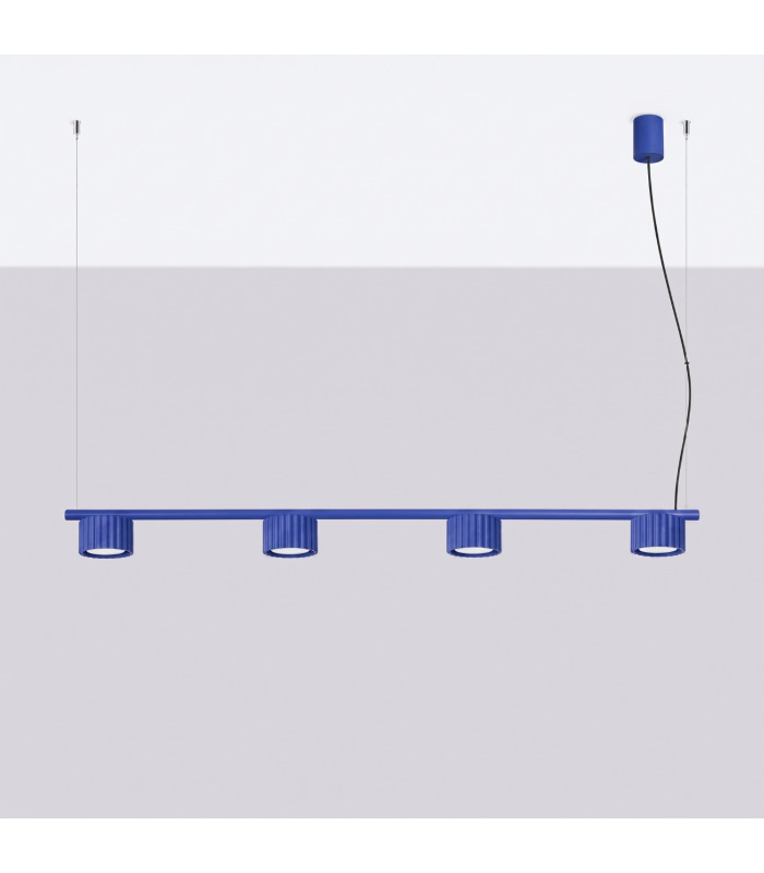 Aura Bar Pendant Ceiling Light Ultramarine 4x GX53-2