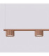 Aura Bar Pendant Ceiling Light Mocca 4x GX53-4