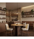 Ovo Integrated LED Pendant Ceiling Light Brown Beige 1x GX53-15