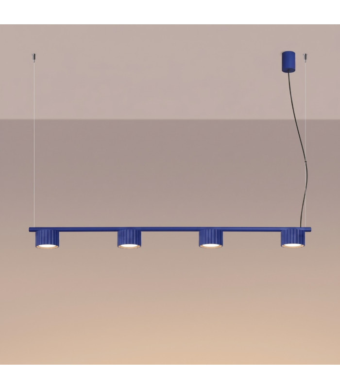 Aura Bar Pendant Ceiling Light Ultramarine 4x GX53-3