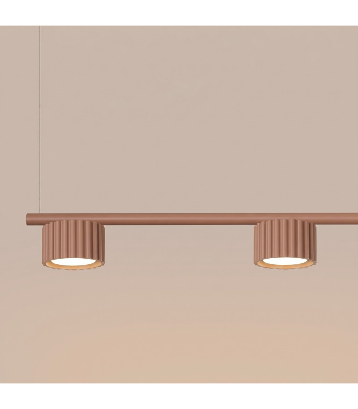 Aura Bar Pendant Ceiling Light Mocca 4x GX53-5