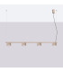 Aura Bar Pendant Ceiling Light Taupe 4x GX53-2