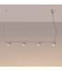 Aura Bar Pendant Ceiling Light Taupe 4x GX53-3