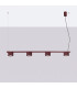 Aura Bar Pendant Ceiling Light Burgundy 4x GX53-2
