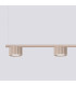 Aura Bar Pendant Ceiling Light Taupe 4x GX53-4