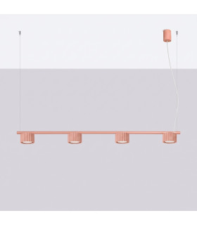 Aura Bar Pendant Ceiling Light Peach 4x GX53-2