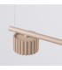 Aura Bar Pendant Ceiling Light Taupe 4x GX53-6