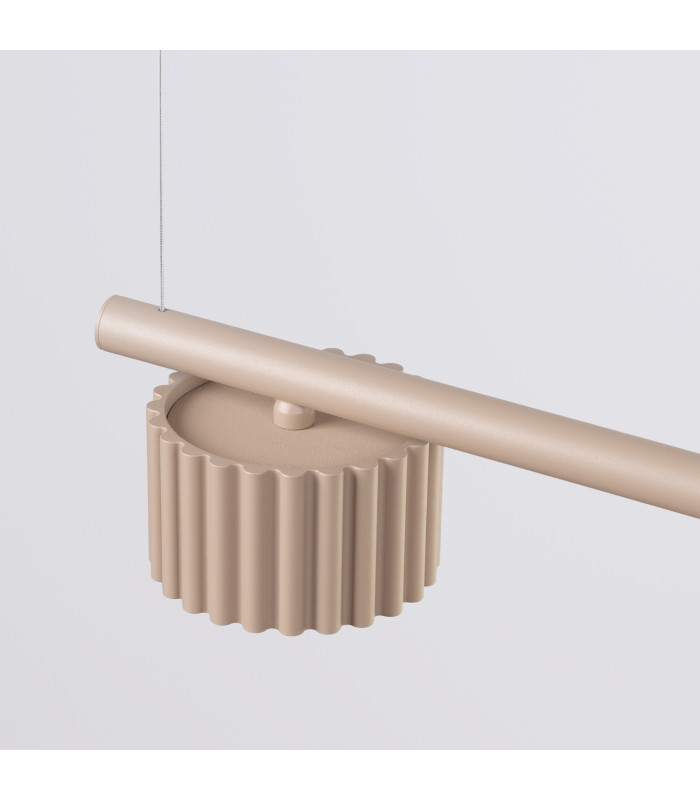 Aura Bar Pendant Ceiling Light Taupe 4x GX53-6
