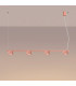Aura Bar Pendant Ceiling Light Peach 4x GX53-3