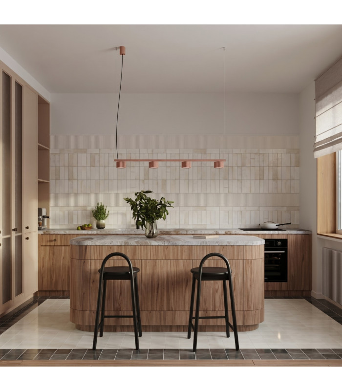Aura Bar Pendant Ceiling Light Mocca 4x GX53-12