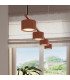 Aura Bar Pendant Ceiling Light Red Ochre 4x GX53-14