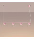 Aura Bar Pendant Ceiling Light Pink 4x GX53-3