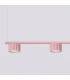 Aura Bar Pendant Ceiling Light Pink 4x GX53-4