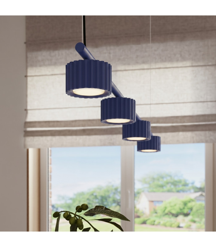 Aura Bar Pendant Ceiling Light Ultramarine 4x GX53-14