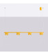 Aura Bar Pendant Ceiling Light Yellow 4x GX53-2