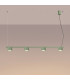 Aura Bar Pendant Ceiling Light Sage 4x GX53-3