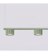 Aura Bar Pendant Ceiling Light Sage 4x GX53-4