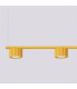 Aura Bar Pendant Ceiling Light Yellow 4x GX53-4