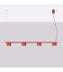 Aura Bar Pendant Ceiling Light Red 4x GX53-2