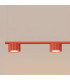 Aura Bar Pendant Ceiling Light Red 4x GX53-4