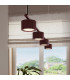Aura Bar Pendant Ceiling Light Burgundy 4x GX53-14