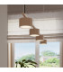 Aura Bar Pendant Ceiling Light Taupe 4x GX53-14
