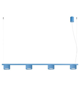 Aura Bar Pendant Ceiling Light Blue 4x GX53-1