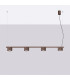 Aura Bar Pendant Ceiling Light Brown 4x GX53-2