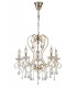 Ceiling Pendant Chandelier 5 Light French Gold, Crystal - 4