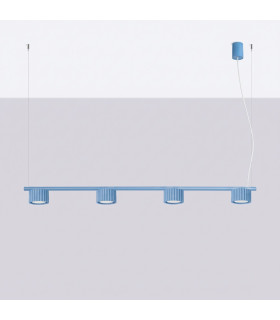 Aura Bar Pendant Ceiling Light Blue 4x GX53-2