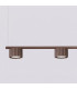 Aura Bar Pendant Ceiling Light Brown 4x GX53-4
